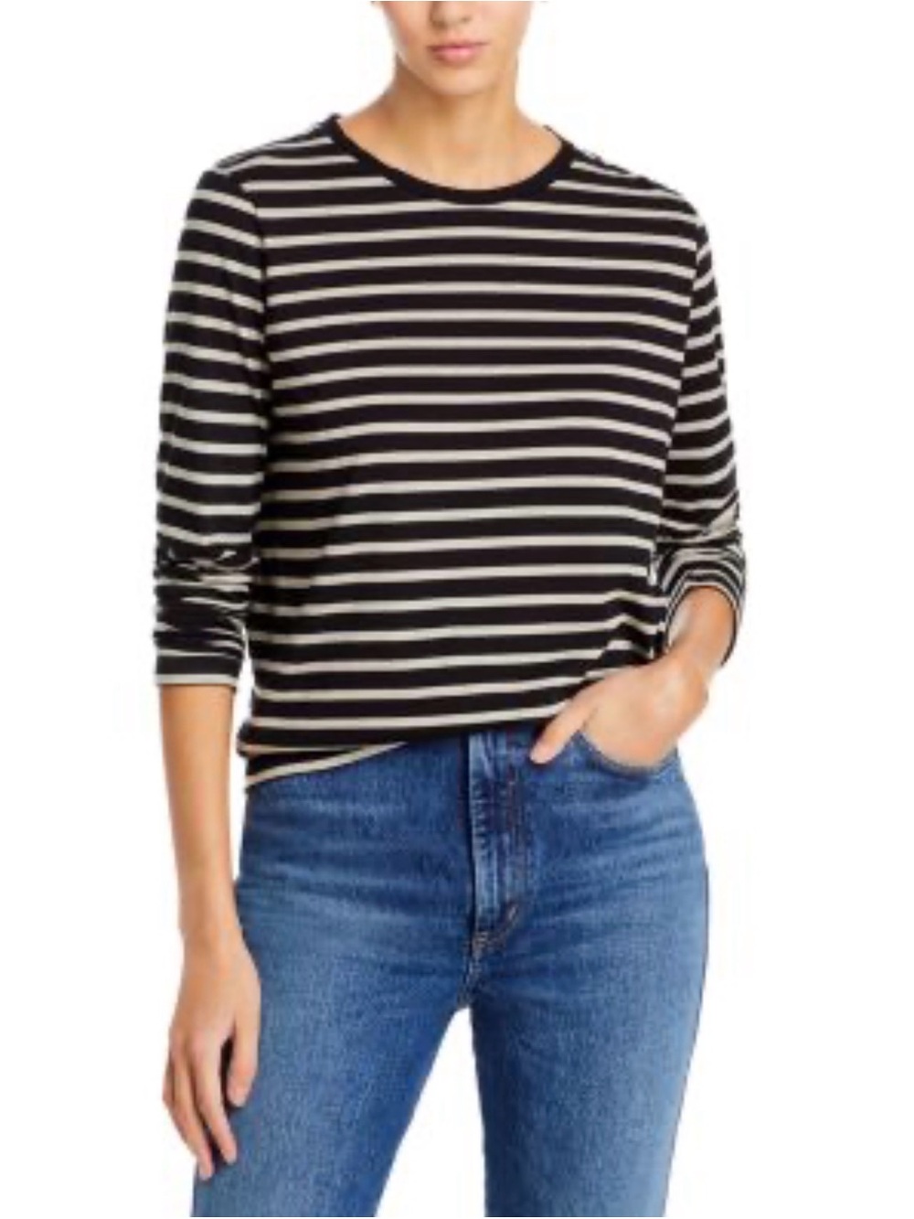 MAJESTIC FILATURES Soft Touch Sweat Shirt in Noir